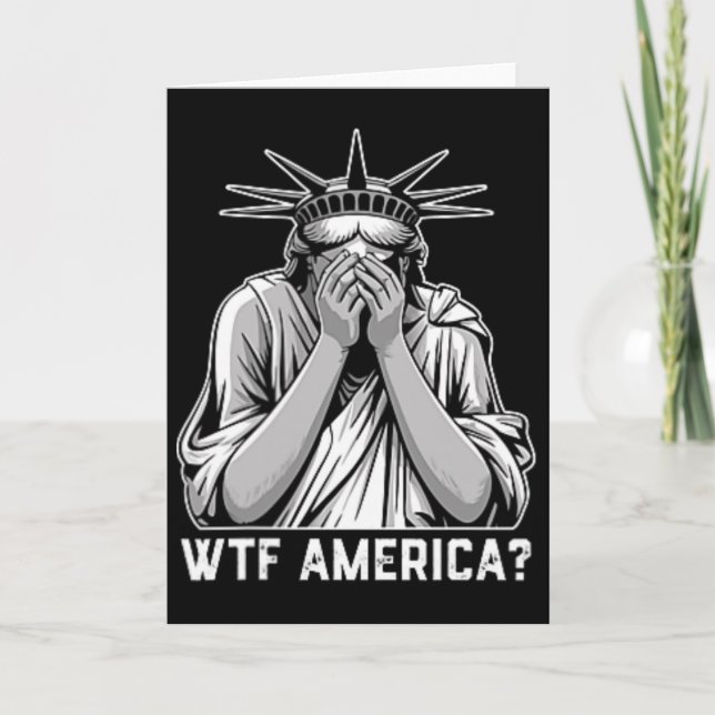 Wtf America Trump  Karte (Vorderseite)