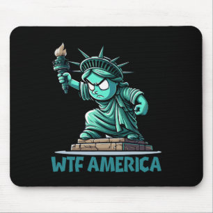 Wtf Amerika - Anti-Trump-Politik und Demokratie Mousepad
