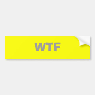 WTF                                            … AUTOAUFKLEBER