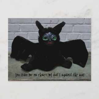 WTF Bat Creature Postcard Postkarte