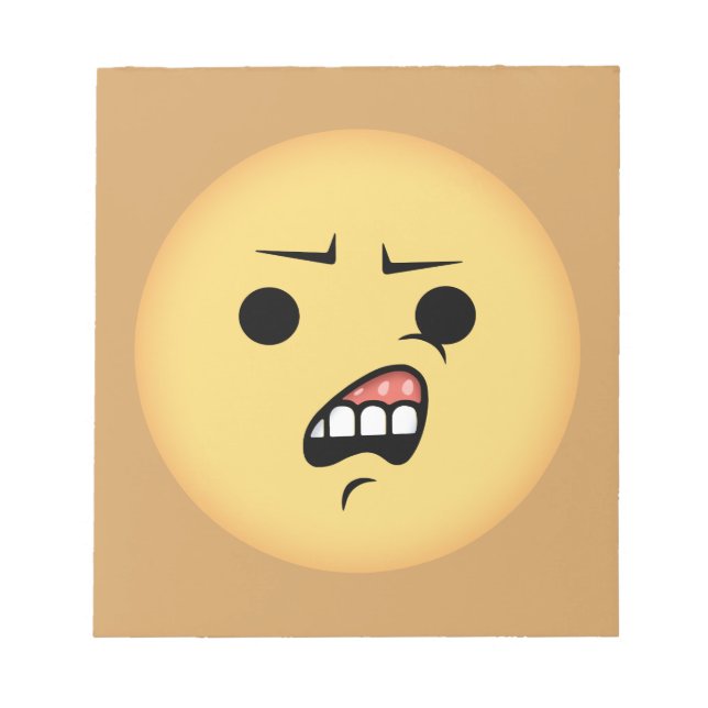 WTF Emoji Notizblock (Vorderseite)