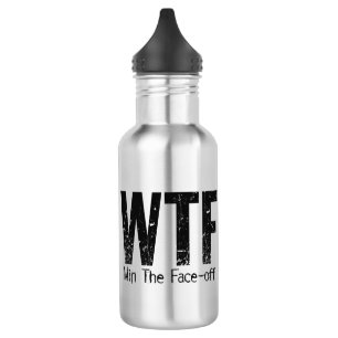 WTF: Gewinnen Sie das Gesicht-off (Hockey) Trinkflasche