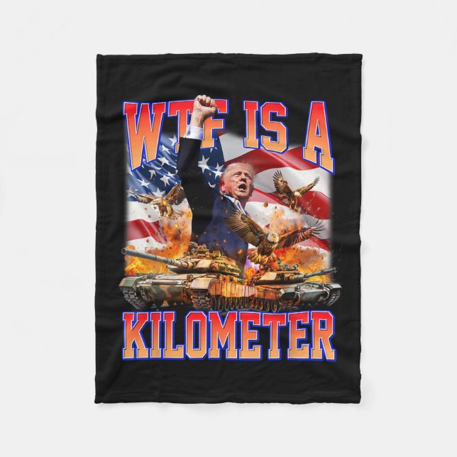 Wtf ist ein Kilometer Donald Trump, der von Trump  Fleecedecke (Vorderseite)