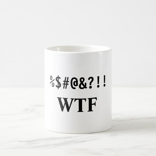 %$#@&?!! , WTF KAFFEETASSE (Mittel)
