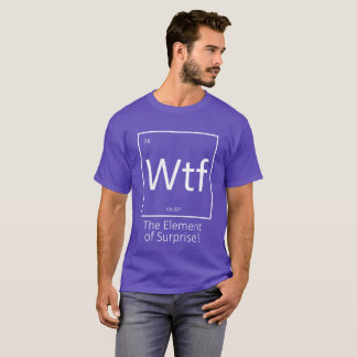 Wtf Lustig, Periodensystem-Stil T-Shirt