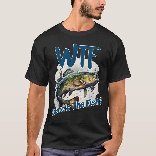 WTF Où est le T-shirt poisson (Devant)