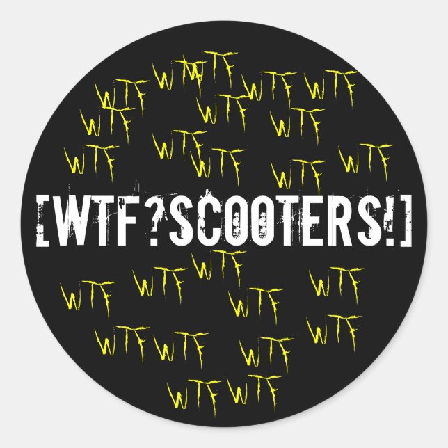 [WTF? scooters!] Sticker (Devant)