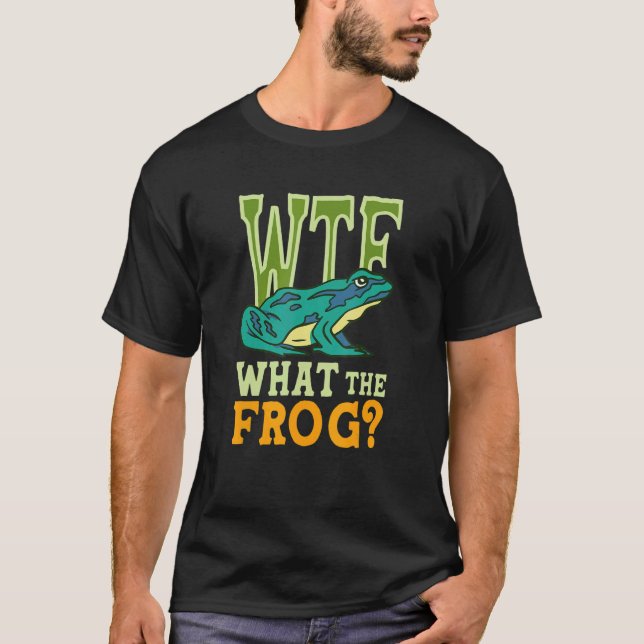 WTF Was der Frosch Amphibien T-Shirt (Vorderseite)