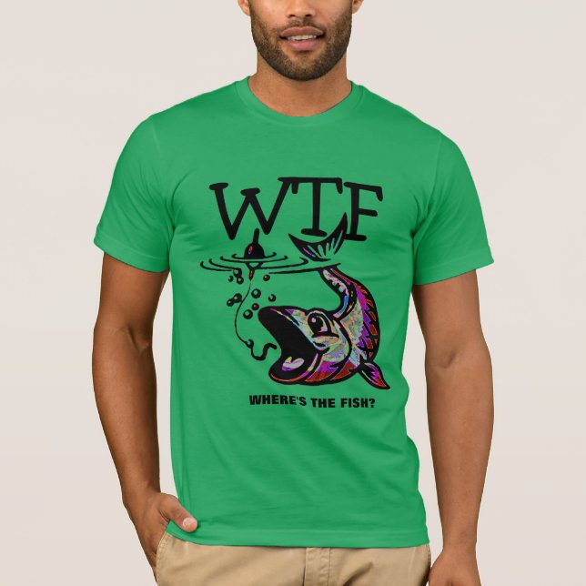 WTF Was-der-Fuck Jagd Funny  T-Shirt (Vorderseite)