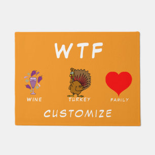 WTF Wein Türkei Familie Thunder_Cove Fußmatte