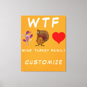 WTF Wein Türkei Familie Thunder_Cove Leinwanddruck