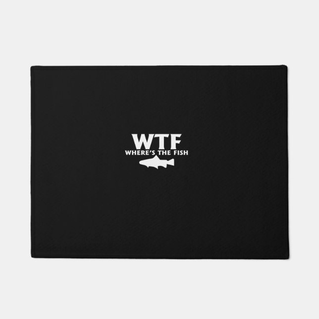 wtf where's the fish fußmatte (Vorderseite)