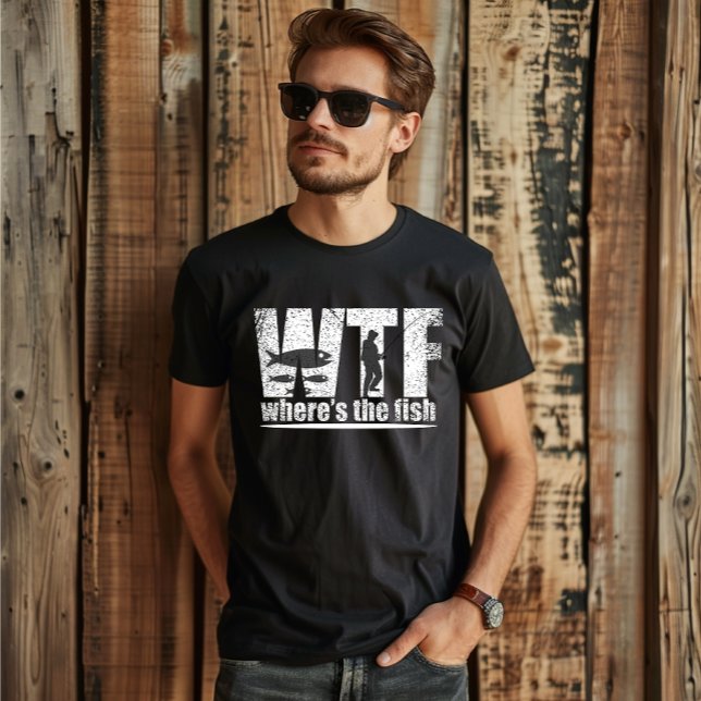 WTF, wo der Fisch lustig ist T-Shirt (Von Creator hochgeladen)