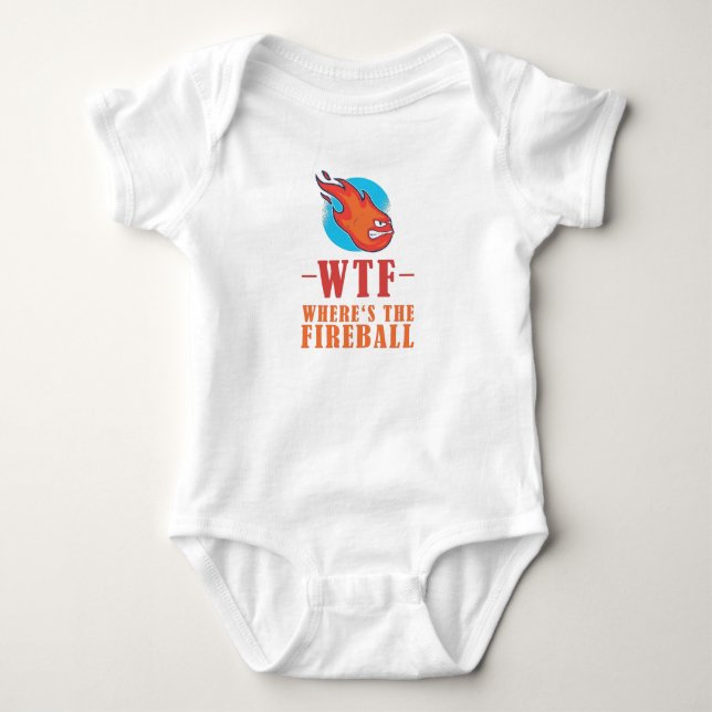 WTF - Wo ist der Feuerball? Baby Strampler (Vorderseite)