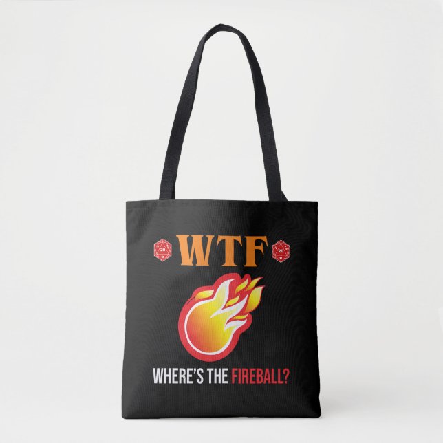 WTF - Wo ist der Feuerball? Tasche (Vorderseite)