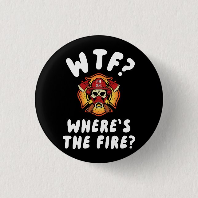 WTF Wo ist der Feuerwehrmann? Button (Vorderseite)