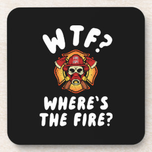 WTF Wo ist der Feuerwehrmann? Getränkeuntersetzer