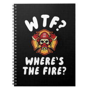 WTF Wo ist der Feuerwehrmann? Notizblock