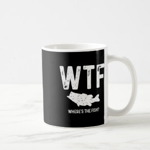 Wtf Wo ist der Fisch Largemouth B Funny Fishing Gi Kaffeetasse