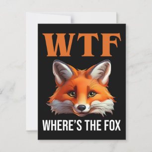 WTF - Wo ist der Fuchs? Postkarte
