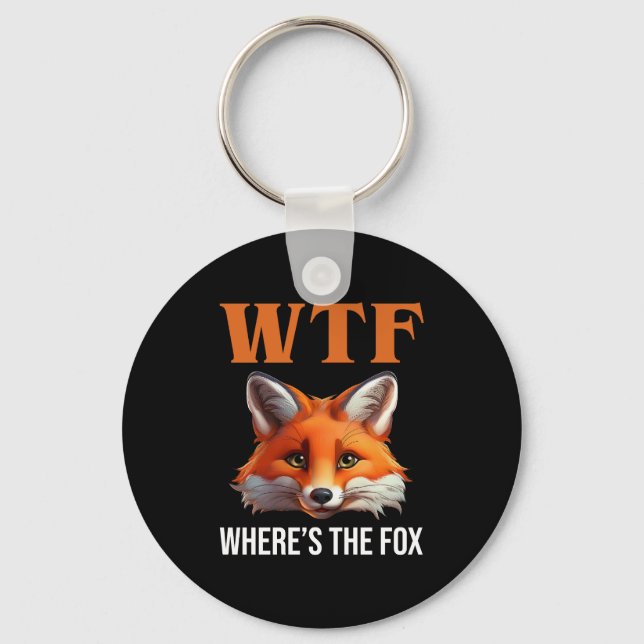 WTF - Wo ist der Fuchs? Schlüsselanhänger (Vorderseite)