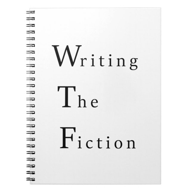 WTF Writing The Fiction Spiral Notebook Notizblock (Vorderseite)