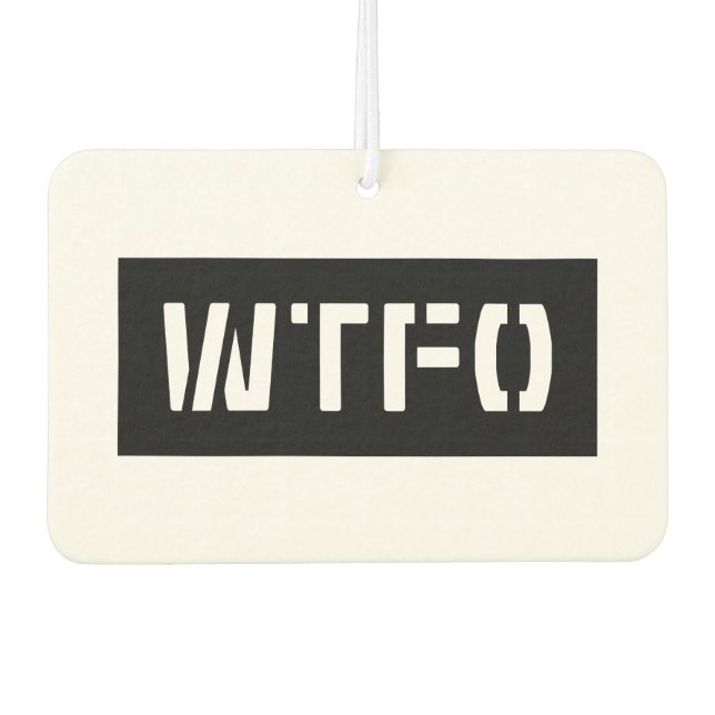 WTFO AUTOLUFTERFRISCHER (Vorderseite)