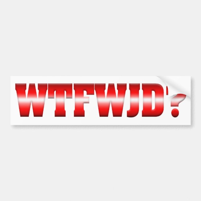 WTFWJD? AUTOAUFKLEBER (Vorne)