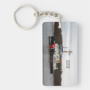 WTGB 102 Bristol Bay Rechteck Acrylschlüsselkette Schlüsselanhänger