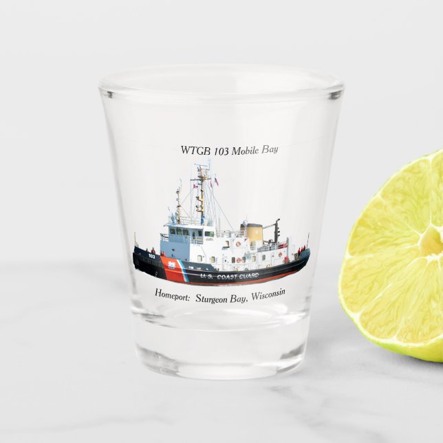WTGB 103 Mobile-Bay-Schussglas Schnapsglas (Vorderseite)