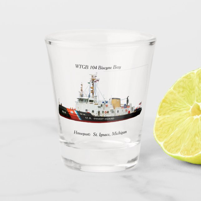 WTGB 104 Biscyne Bay Schussglas Schnapsglas (Vorderseite)