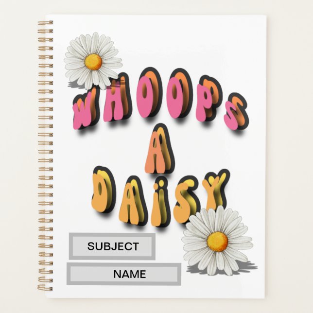 Wuckt ein daistisches Arbeitsbuch mit Vorlagen Planer (Vorderseite)