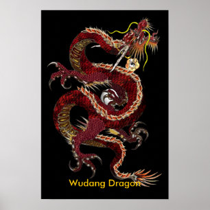 Wudang Drache-Plakat - besonders angefertigt Poster