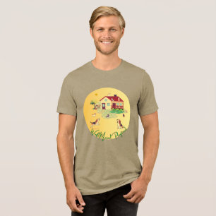 Wuff Miau! Spielzeit! – Süße Hunde & Katzen Tri-Blend Shirt