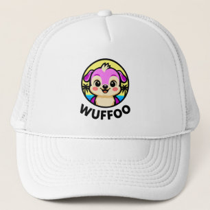 Wuffoo-Abenteuer Süßes Kawaii-Welpen-Animationslog Truckerkappe