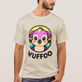 Wuffoo Adventures Süßes Kawaii-Welpen-Animationslo T-Shirt
