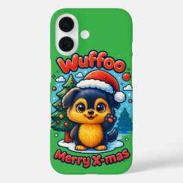 Wuffoo Molli Merry X-mas Kawaii 3D Holiday iPhone 16 Hülle
