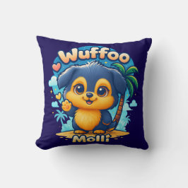 Wuffoo Molli Süße Kawaii-Hündin Tropeninsel Kissen