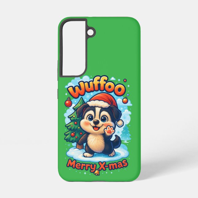 Wuffoo Surffie Merry X-mas Kawaii 3D Holiday Samsung Galaxy Hülle (Rückseite)