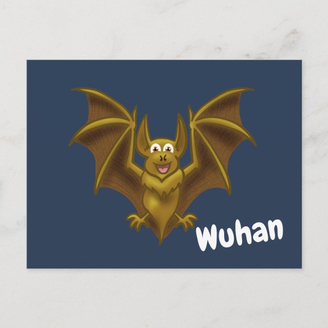Wuhan Bat Postkarte (Vorderseite)