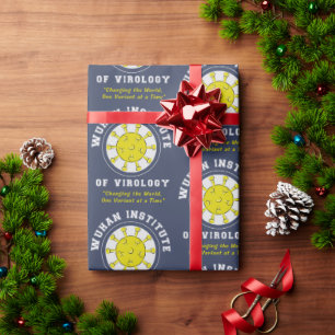 Wuhan Institute of Virology Funny Virus Geschenkpapier