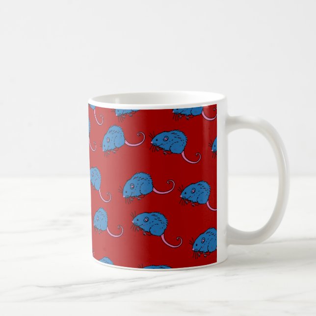 Wühlmaus-Tapete Kaffeetasse (Rechts)