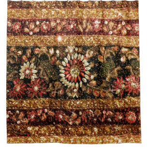 Wulstiger indischer Saree-Foto-Duschvorhang Duschvorhang