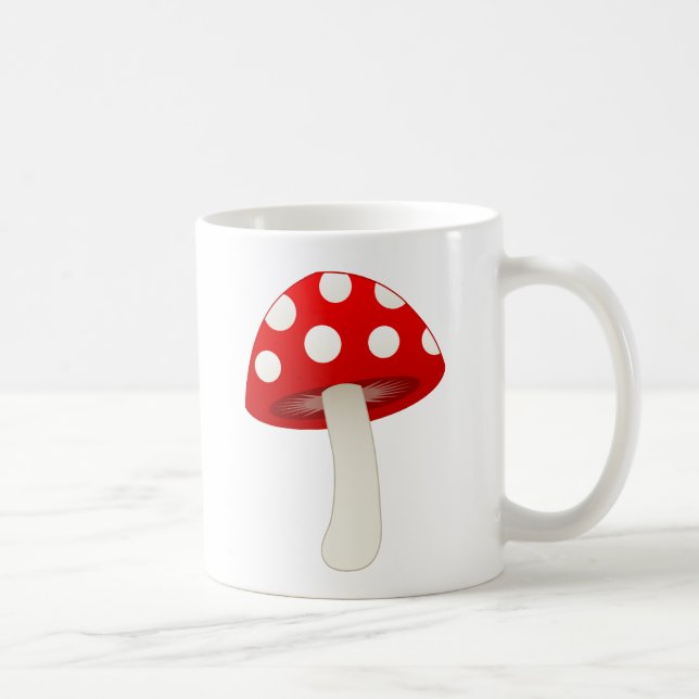 Wulstling Muscaria Pilz-Liebe Kaffeetasse (Rechts)