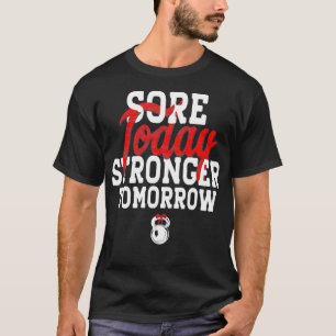Wund heute stärker morgen Gym Fitness lustiger gif T-Shirt