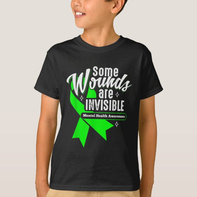 Wunden sind unsichtbare Bewusstsein für psychische T-Shirt (Vorderseite)