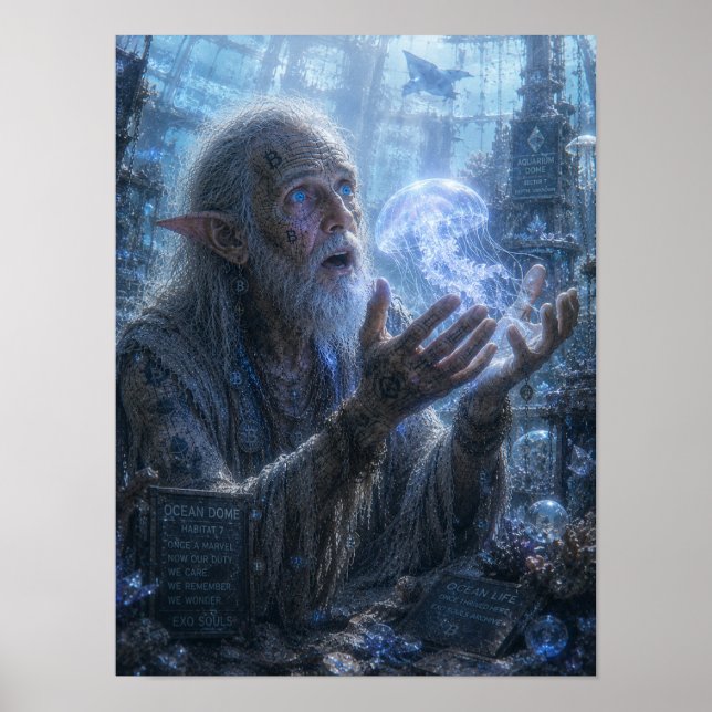 Wunder / Aquarienpfleger / Ozeankuppel Poster (Vorne)