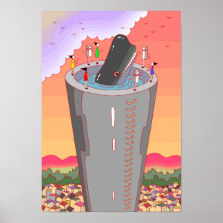 Wunder auf dem Schornstein. Poster