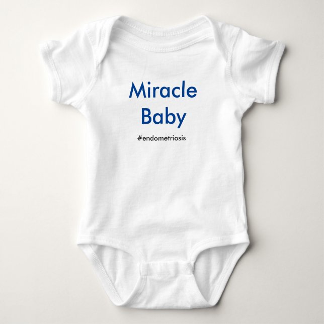 Wunder-Babykörper-Anzug, Endometriosis. Baby Strampler (Vorderseite)