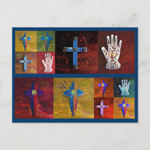 Wunder (blau) postkarte